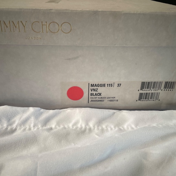 Jimmy Choo "Maggie" Black Suede Boots, Size 37 - Picture 8 of 8